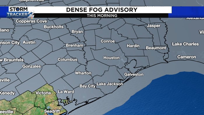 Dense fog advisory this morning in Houston, light rain this afternoon! - Vimarsana News