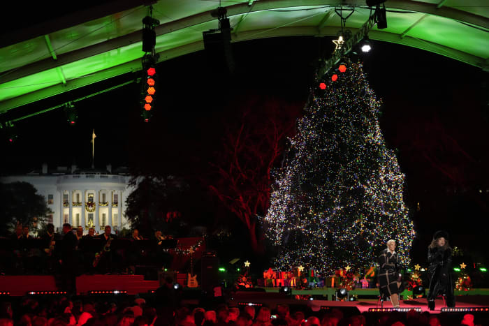 National Christmas Tree blazes to life with Biden lighting - Boston News,  Weather, Sports