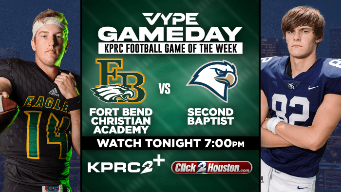 FOOTBALL LIVE: Fort Bend Christian Academy vs Second Baptist School on KPRC  2+