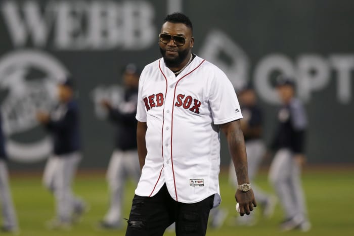 The president of the Dominican Republic threw out the first pitch to David  Ortiz