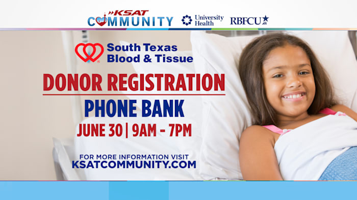 <a href="https://www.ksat.com/news/local/2026/06/09/donors-needed-as-summer-slump-puts-pressure-on-local-blood-supply/" target="_blank">Donors needed as summer slump puts pressure on local blood supply</a>