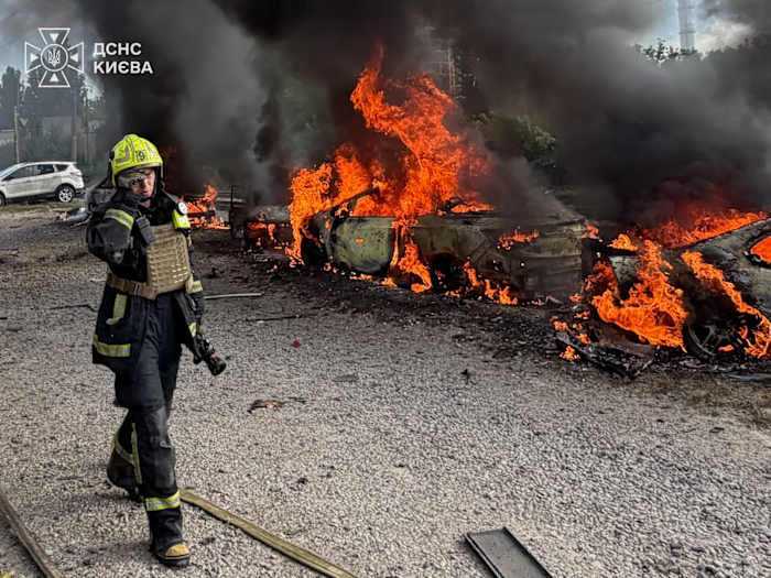 Russian barrage of missiles and drones on Ukraine injures at least 19, including children