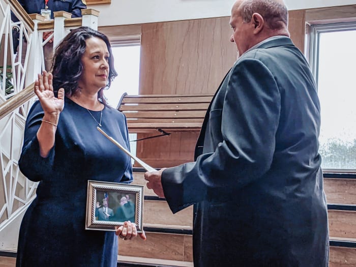 Chambers County Commissioners Court appoints late official s wife to