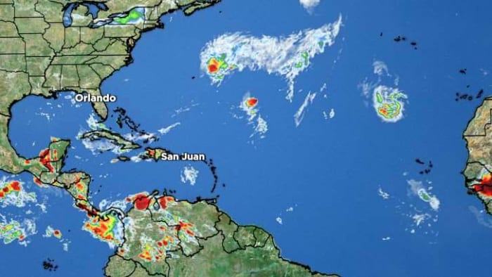 Tropical Storm Katia forms; NHC tracks another area of disturbance