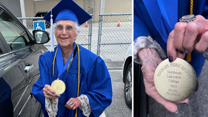 Never let your dreams die Woman graduates Northeast Lakeview College at 97 years young Never let your dreams die Woman graduates Northeast Lakeview College at 97 years young