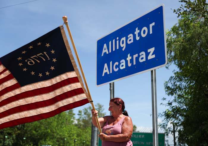 Deportation flights from Florida's 'Alligator Alcatraz' detention center have begun, DeSantis says