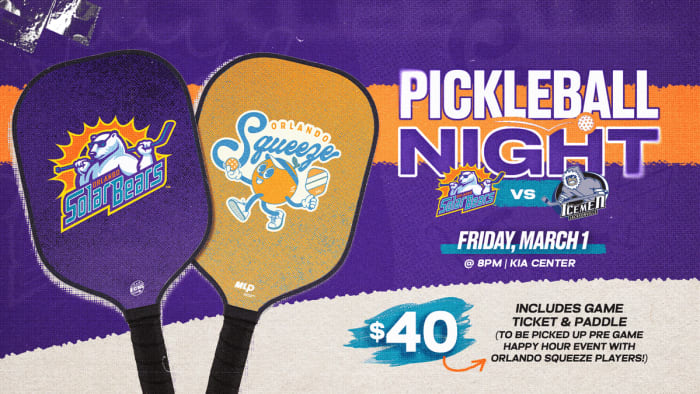 Orlando Solar Bears to host ‘Pickleball Night’