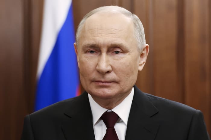 Vladimir Putin submits documents to register as a candidate for the Russian presidential election