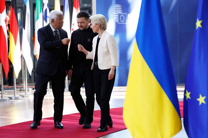 EU leaders prepare to take unprecedented steps to help Ukraine at a high-stakes summit