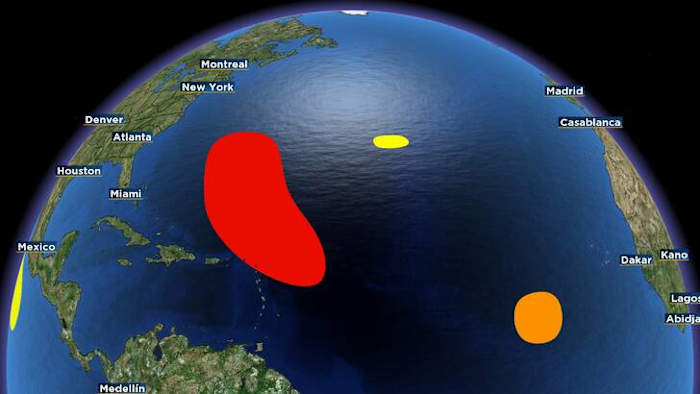 Erin, 3 different areas highlighted in tropics as peak of hurricane season nears