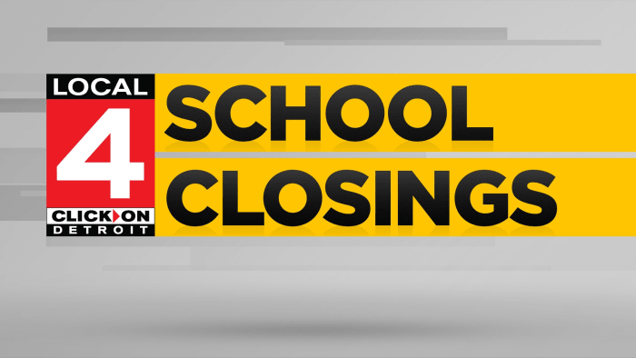 Metro Detroit school closings: Check the list here for Feb. 24, 2023