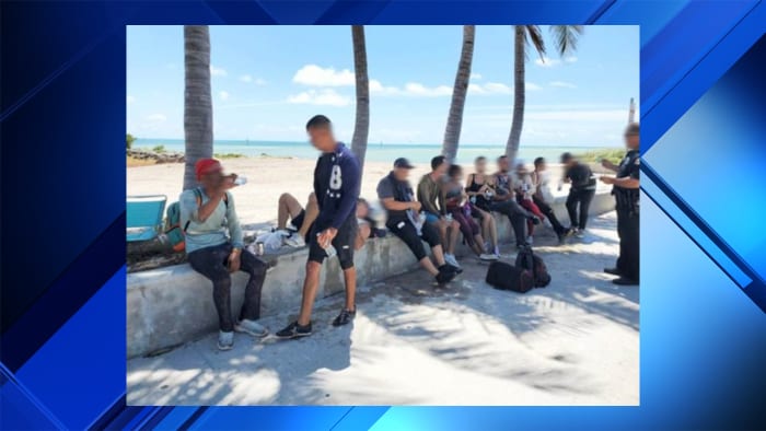 11 Cuban migrants make landfall in Key West following journey on wooden fishing boat 11 Cuban migrants make landfall in Key West following journey on wooden fishing boat