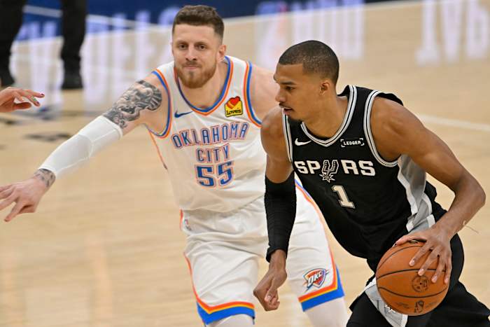 <a href="https://www.ksat.com/news/local/2026/05/29/spurs-even-series-at-3-3-with-118-91-game-6-win-over-okc-thunder/" target="_blank">Spurs even series at 3-3 with 118-91 Game 6 win over OKC Thunder</a>