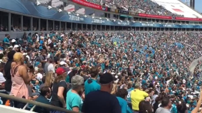 Friendship takes lead: Jags fan opts for standing-room-only seating to  watch wild-card showdown with friends