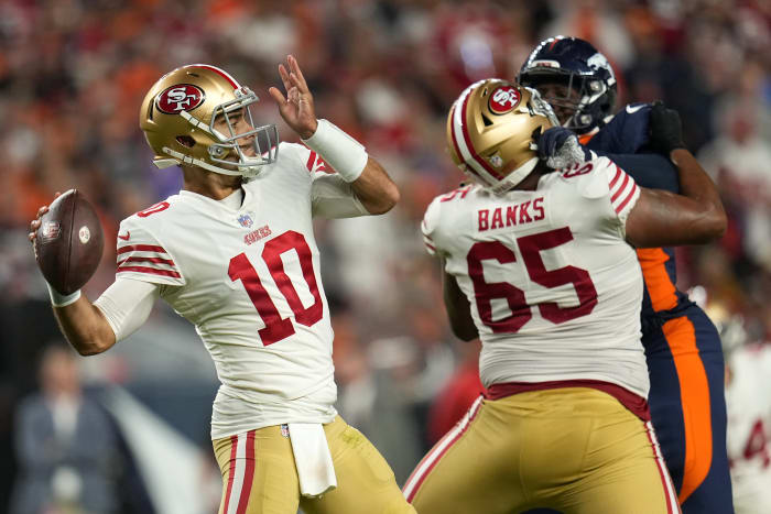 Jimmy Garoppolo throws 3 TD passes, 49ers beat Rams 24-16 Los Angeles Rams  lead Jimmy Garoppolo Los Angeles 49ers