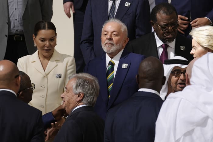 Brazil's Lula takes heat on oil plans at UN climate talks, a turnaround after hero status last year