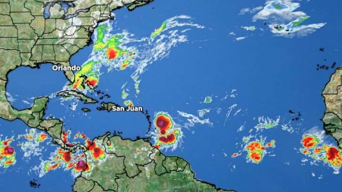Tammy strengthens into hurricane, moves toward Caribbean