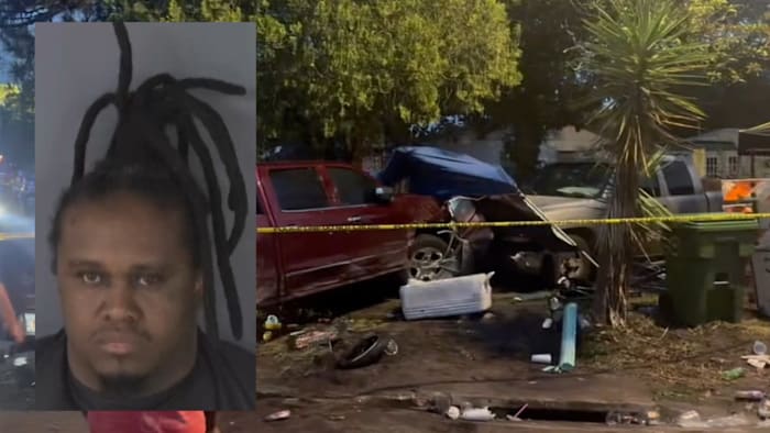 Palatka man charged after pickup did donuts on bike path, drove wrong way on U.S. 17, struck block party crowd