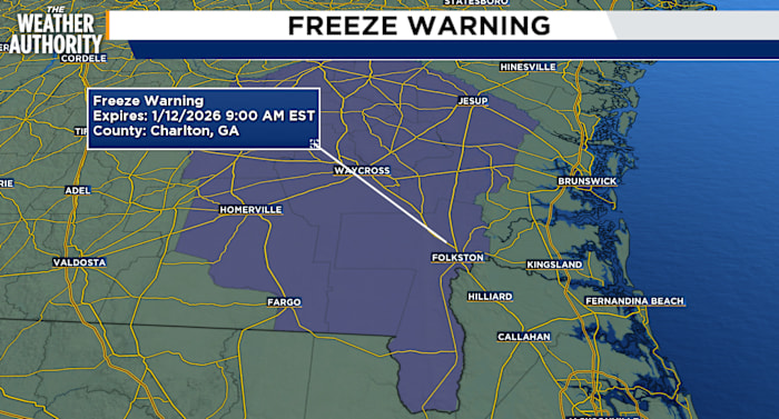 Freeze Warnings Issued as Temperatures Plunge Below Freezing