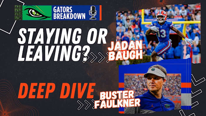 Florida Gators RB Jadan Baugh STAYING or GOING? | DEEP DIVE: Buster Faulkner offense