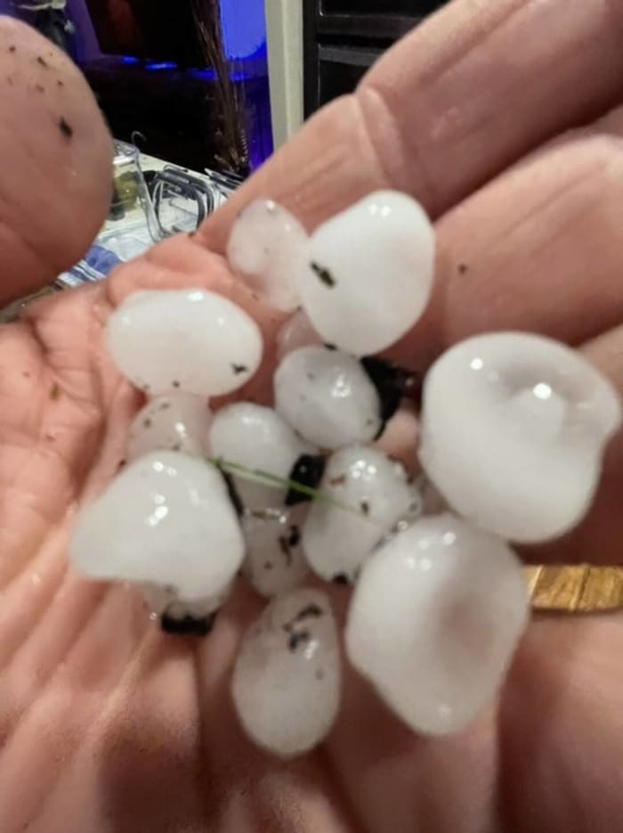 Oh, hail! 15 photos, videos that show Thursday’s hail storm near Houston