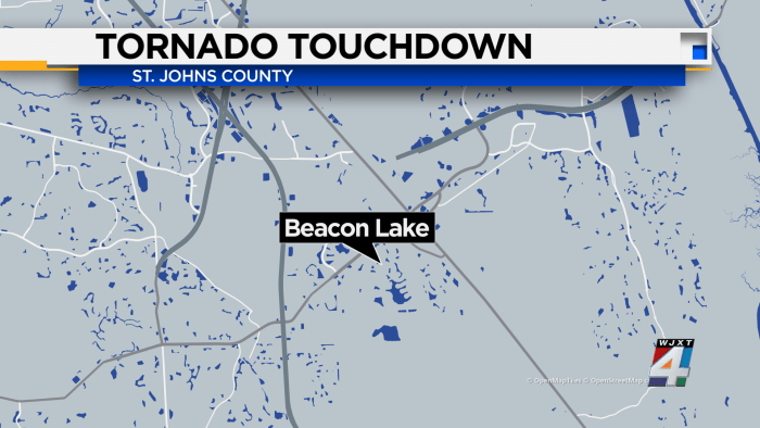 NWS says EF-0 tornado briefly touched down in St. Johns County