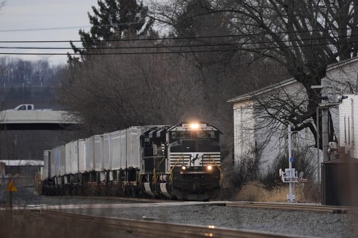 A year on, a small Ohio town is recovering from a fiery train derailment but health fears persist