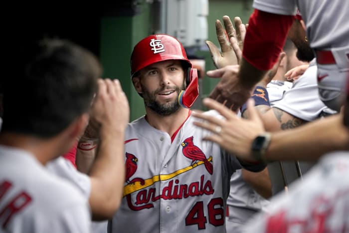 Pujols reaches 695 HRs, Mikolas goes 8 in Cards' win vs. Cubs