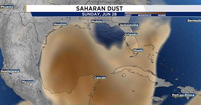 A great big Saharan dust plume heading toward Florida: Here's what it means for your weekend
