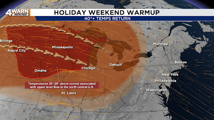 Mid-February thaw arrives for holiday weekend in Metro Detroit
