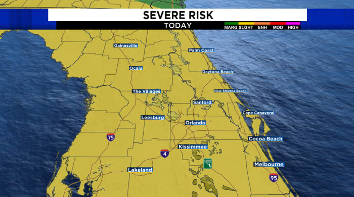 WEATHER ALERT DAY- Strong to severe thunderstorms are possible today