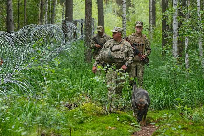 Image linked from the original feed: Ukraine is still fortifying its border with Belarus years after Russia invaded from there