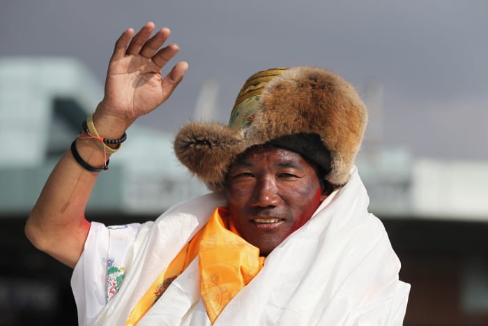 Nepal's Sherpa guide regains title for most climbs of Mount Everest after 27th trip