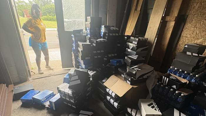 ‘It hits you in the gut': Detroit nonprofit says 400 pairs of shoes stolen before youth giveaway event