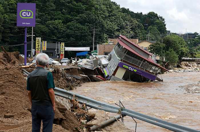 South Korea Heavy Rains Kill 18, Leave Nine Missing Across Multiple Provinces