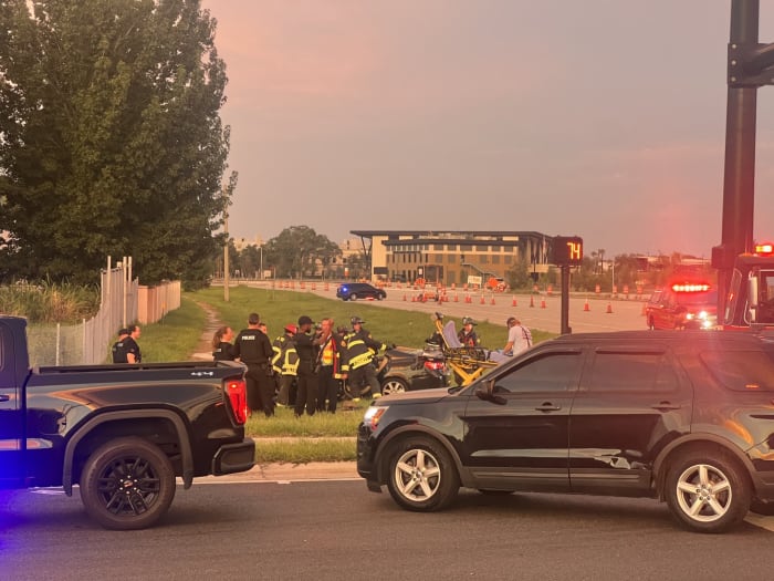 First responders swarm to Orange County crash