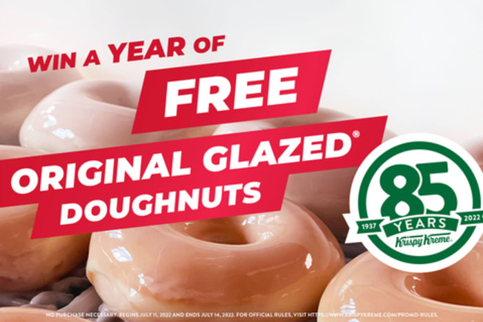 Krispy Kreme Celebrates 85 years with free doughnuts