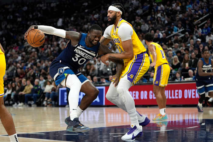 Timberwolves beat Lakers without LeBron James 97-87 with another