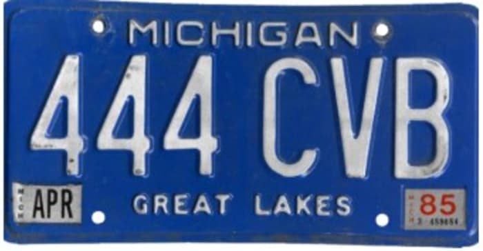 3 legacy Michigan license plates are making a comeback