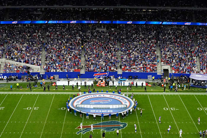 Fireworks, 2 anthems and a full house: Bills host Lions in 1st regular-season game at new stadium