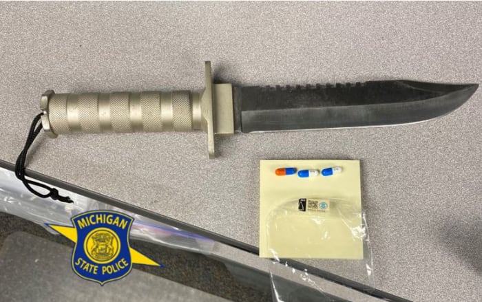 Man with knife woman who gave fake name arrested for violations in Michigan construction zone