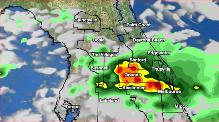 TIMELINE: Soggy start to Sunday for parts of Central Florida