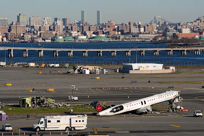 Seconds before LaGuardia crash, controller cleared the fire truck to cross the runway, NTSB says