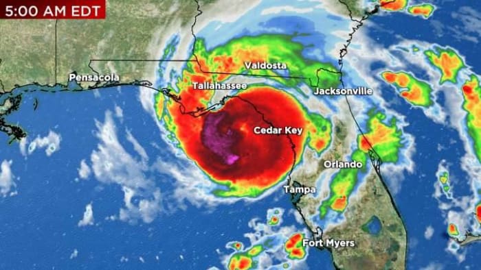 LATEST TRACK COMPUTER MODELS Idalia strengthens into Category 4 hurricane on approach to Florida