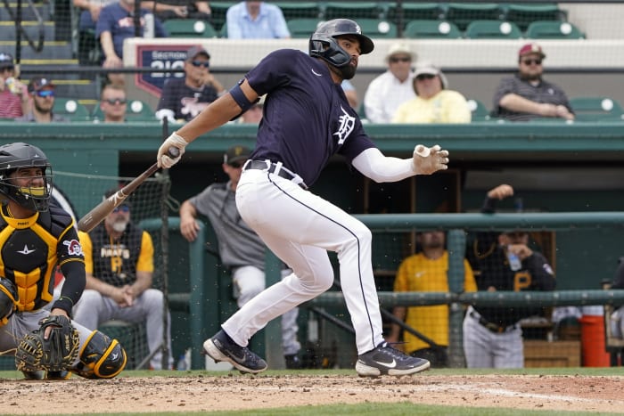 Riley Greene enjoying Tigers Summer Camp