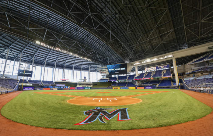 Unsigned Miami Marlins Fanatics Authentic LoanDepot Park Stadium Photograph