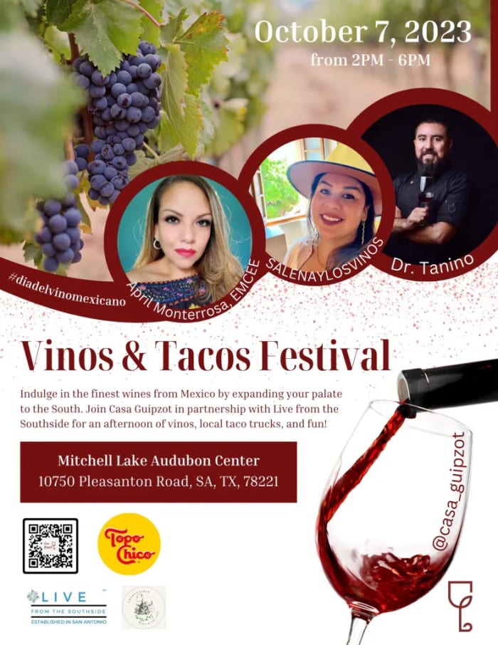 Vinos & Tacos Festival to be held at Mitchell Lake Audubon Center - Vimarsana News