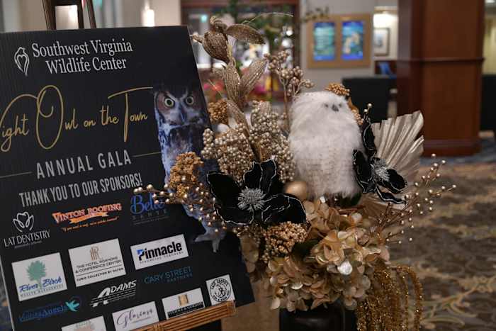 Southwest Virginia Wildlife Center hosts “Night Owl on the Town” fundraising Gala at Hotel Roanoke