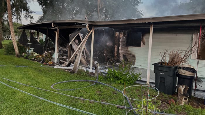 Unoccupied home burns in Edgewater, city says