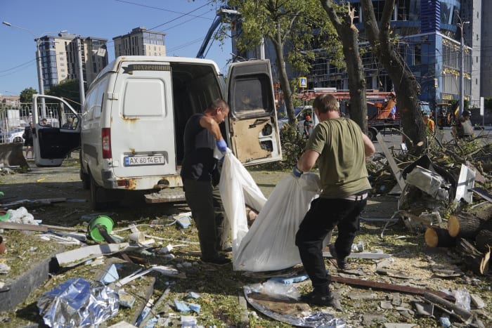 Ukrainian drones and missiles kill 4 in Russia and Crimea, fresh bombing of Kharkiv leaves 1 dead